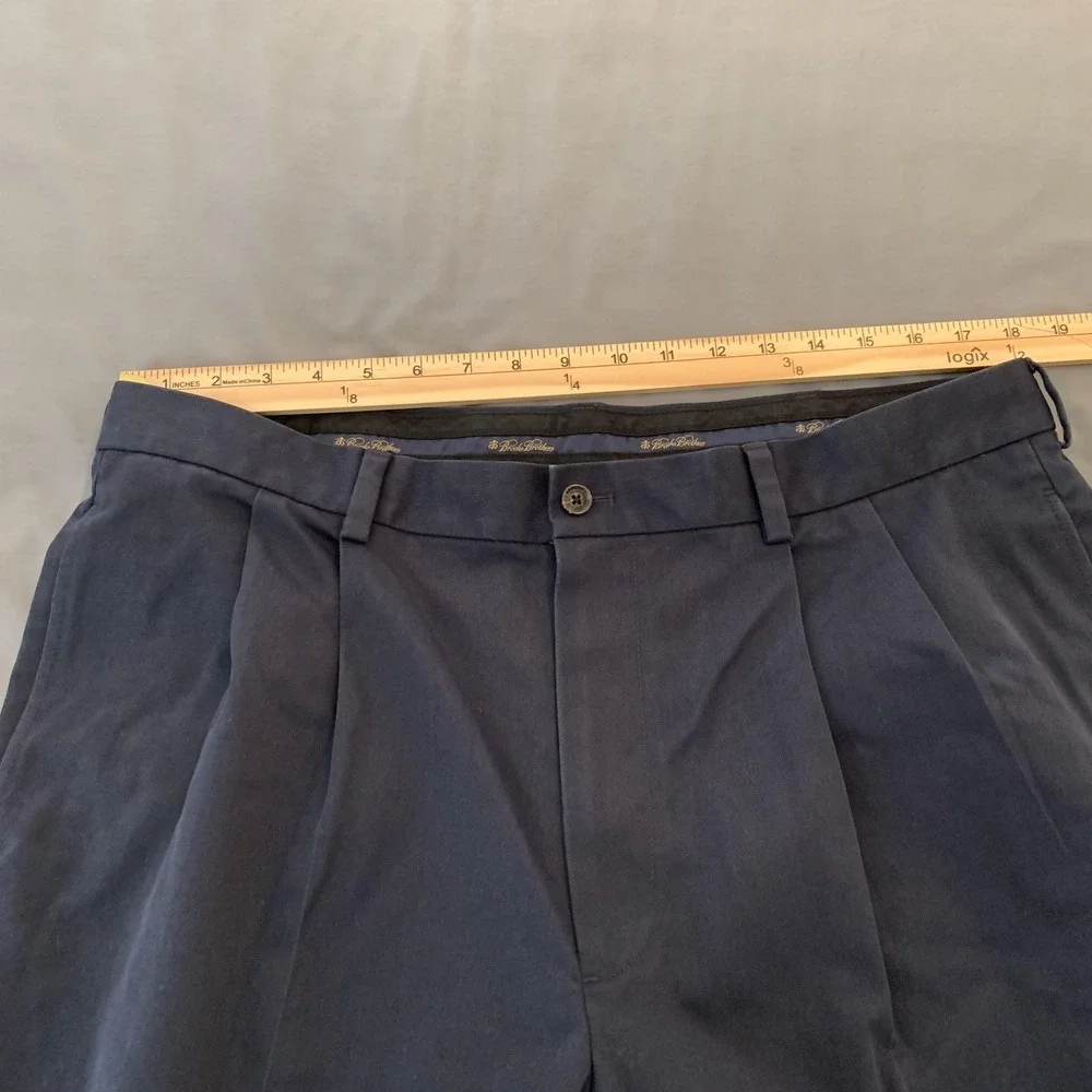 Brooks Brothers Advantage Chino Pants Mens 38x30‎ Thompson Pleated Dress Pants - Picture 6 of 12